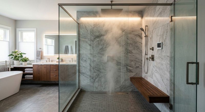 Granite Shower Installation in Nashua, NH